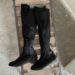 Womens black tall boots